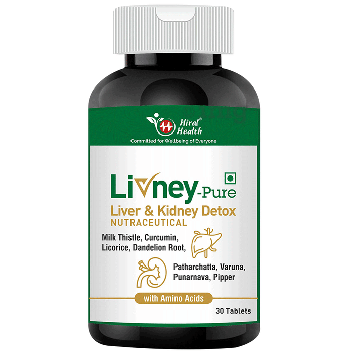 Hiral Health Livney-Pure Liver & Kidney Detox Tablet (30 Each)