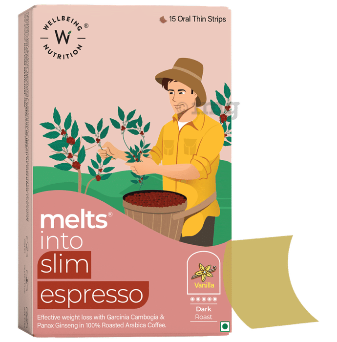 Wellbeing Nutrition Melts into Slim Expresso Disintegrating Strip Vanilla