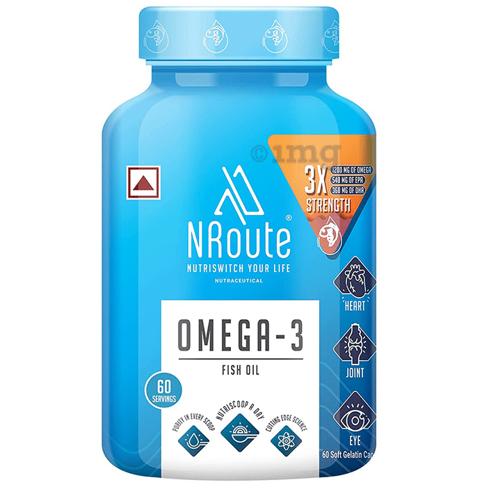 Nroute Omega-3 Fish Oil Soft Gelatin Capsule