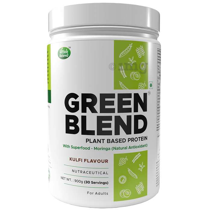 Vittalanaturals Green Blend Plant Based Protein Powder Kulfi