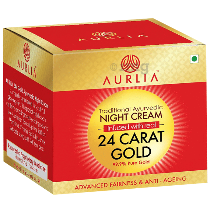 Aurlia 24 Carat Gold Ayurvedic Night Cream