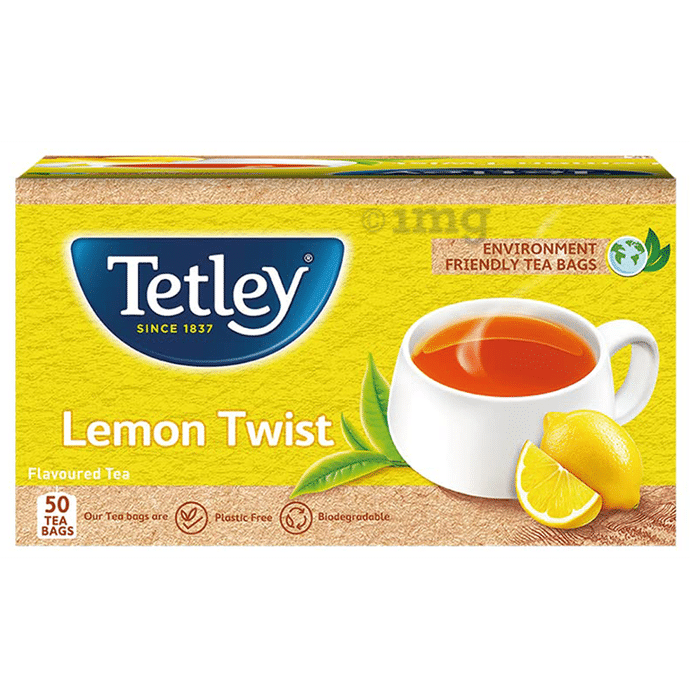 Tetley Flavoured Black Tea Rich Assam Blend  (2gm Each) Lemon Twist