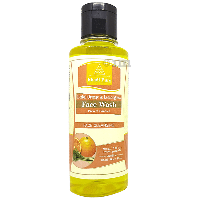 Khadi Pure Herbal Orange & Lemongrass Face Wash
