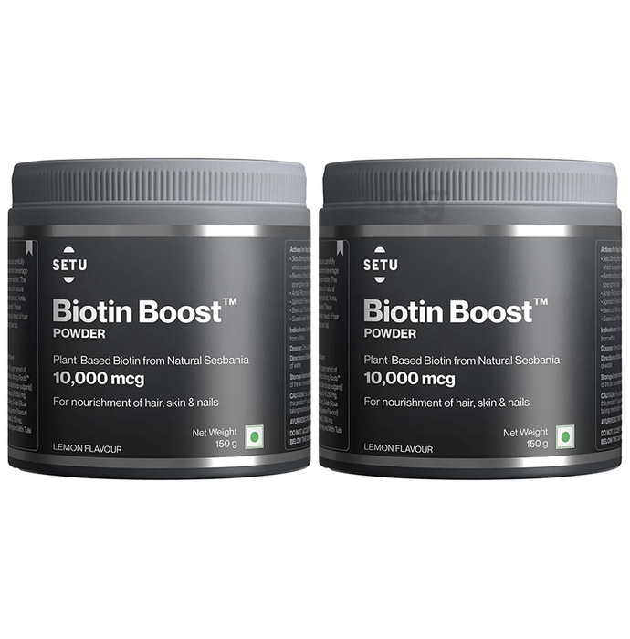 Setu Biotin Boost Powder for Hair, Skin & Nails (150gm Each)