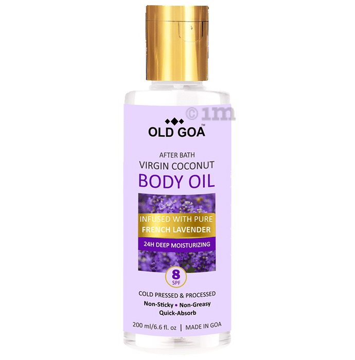 Old Goa After Bath Virgin Coconut Body Oil French Lavender