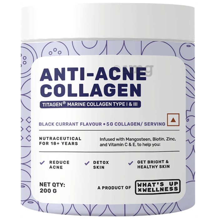What's Up Wellness Anti-Acne Titagen Marine Collagen Type I & III Black Currant