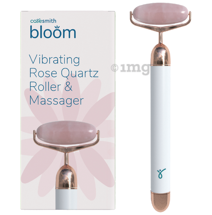 Caresmith Bloom Vibrating Rose Quartz Roller & Massager