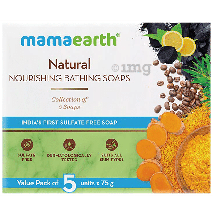 Mamaearth Natural Nourishing Bath Soap (75gm Each)