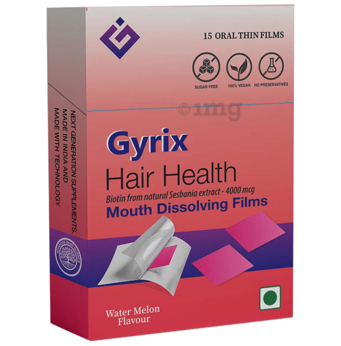 Gyrix Hair Health Oral Thin Film Watermelon