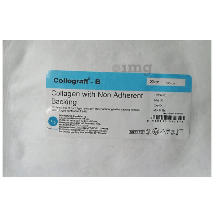 Cologenesis Collograft-B Collagen with Non Adherent Backing