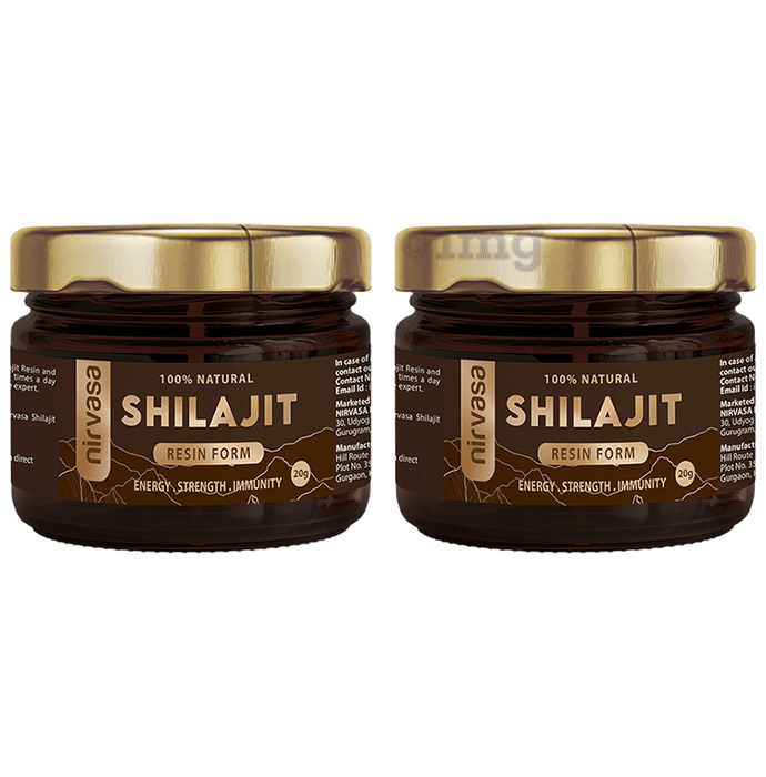 Nirvasa 100% Natural Shilajit Resin Form (20gm Each)