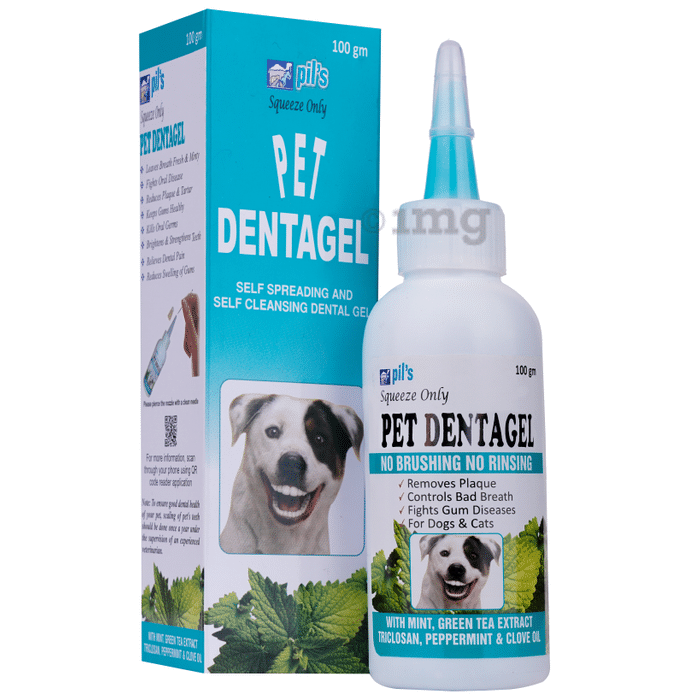 Pil's Pet Dentagel - Cat & Dog Toothpaste - Squeeze Only- No Brushing,No Rinsing