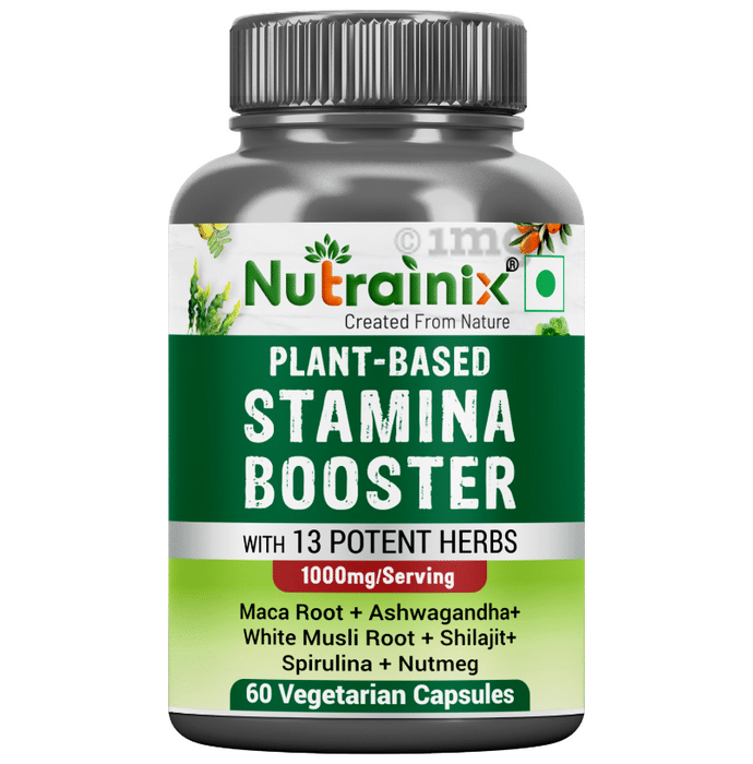 Nutrainix Organic & Plant-Based Stamina Booster Vegetarian Capsule
