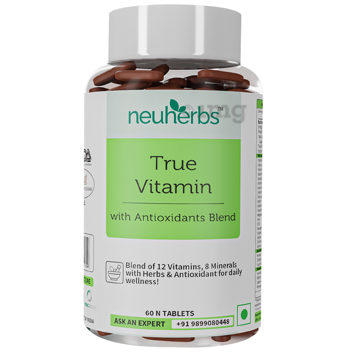 Neuherbs True Vitamin Multivitamin Tablet for Men and Women with Antioxidant & Herbs Blend Tablet