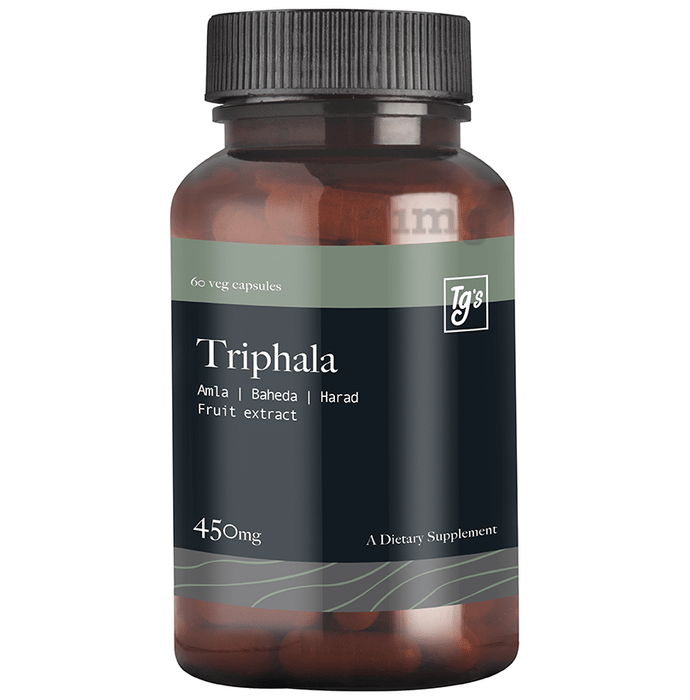 Tg's Triphala 450mg Veg Capsule