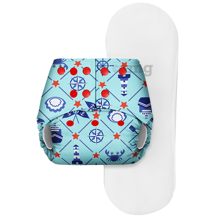 Basic Pocket Diaper with Dry Feel Pad Free Size Anchor