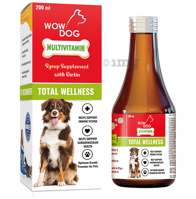 Wow Dog Multivitamin Syurp Supplement with Biotin