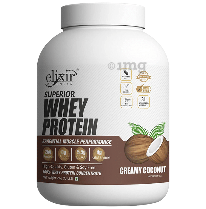 Elixir Wellness Superior Whey Protein Creamy Coconut