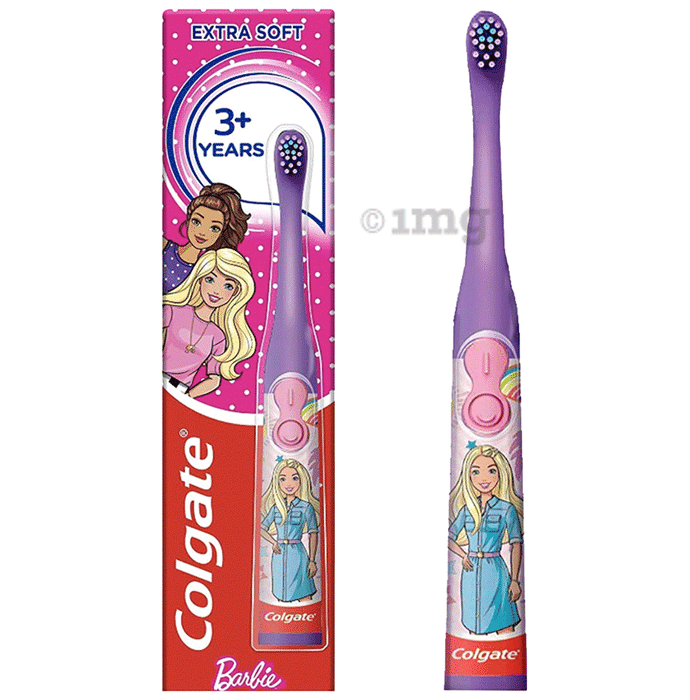 Colgate 3+ Years Extra Soft Battery Powered Toothbrush Barbie