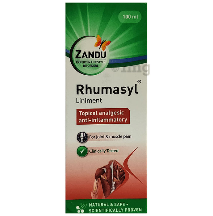 Zandu Rhumasyl Liniment | Topical Analgesic & Anti-Inflammatory | For Joint & Muscle Pain