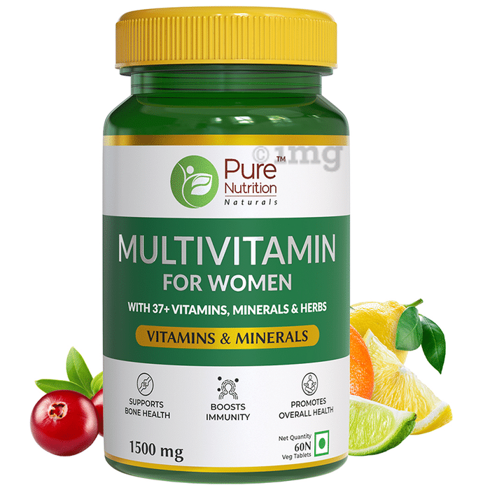 Pure Nutrition Multivitamin for Women with Minerals | For Healthy Bones & Immunity | Tablet