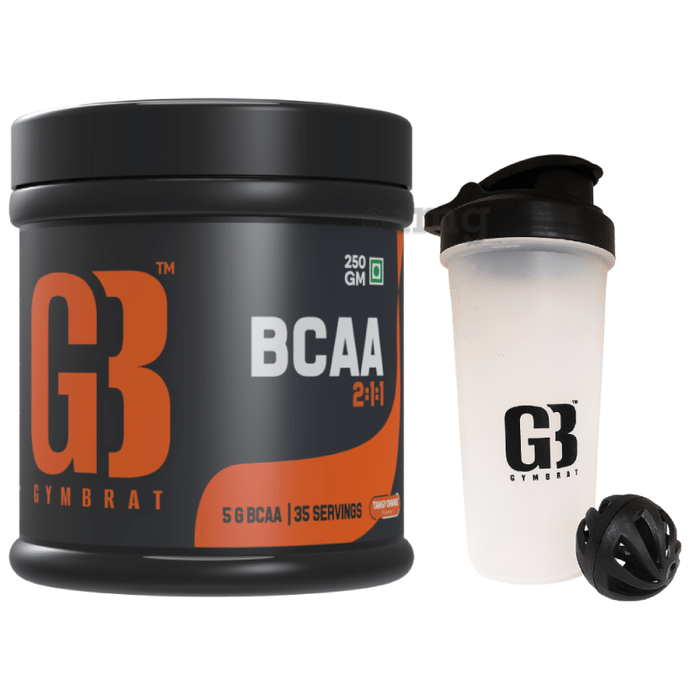 Gym Brat BCAA 2:1:1 with Shaker Powder Tangy Orange