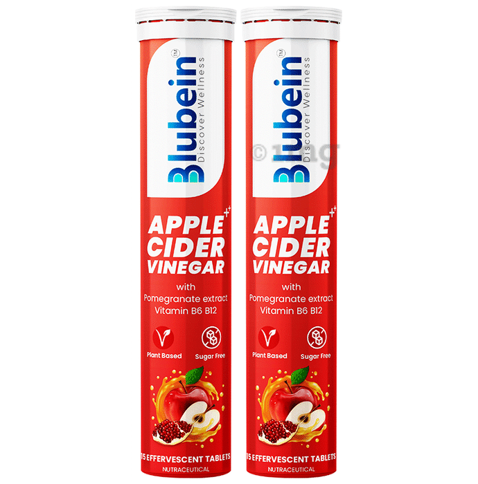 Blubein Apple Cider Vinegar Effervescent Tablets (15 Each) Sugar Free