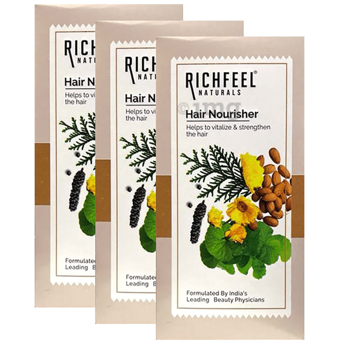 Richfeel Hair Nourisher Oil - Hair Fall Control, Growth Treatment (10ml Each)