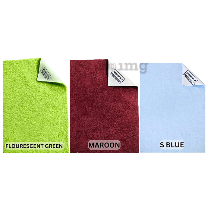 Maximus Baby Dry Sheet | Fluorescent Green | Sky Blue | Maroon | Small