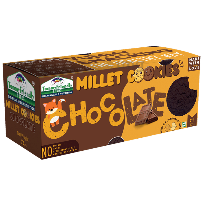 TummyFriendly Foods Chocolate Millet Cookies (75gm Each)