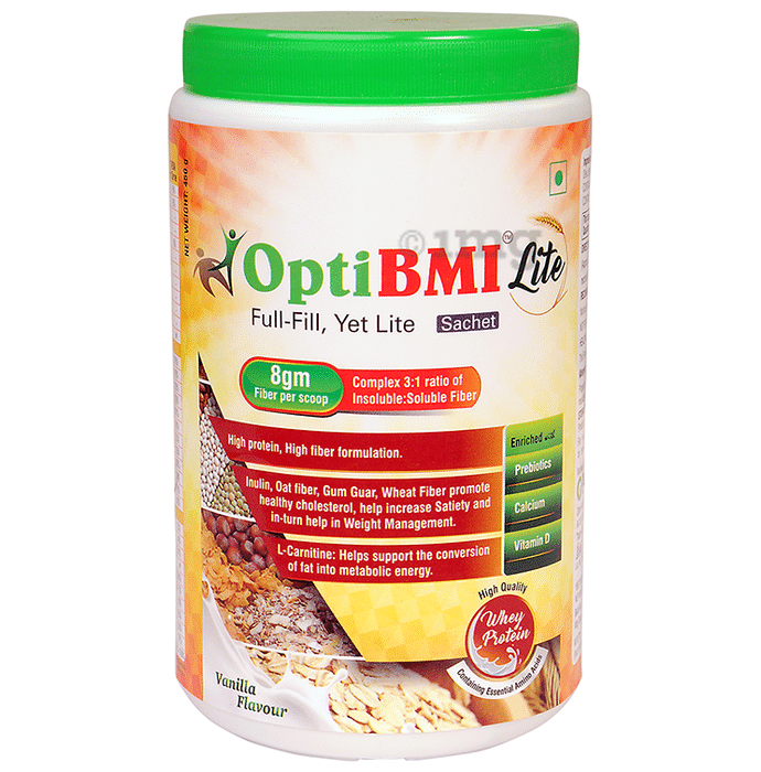 OptiBMI Lite Whey Protein Vanilla Powder