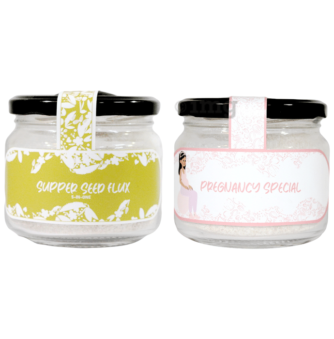 Fitjar Combo Pack of Super Seed Flux (300gm) & Pregnancy Special  (350gm Each)