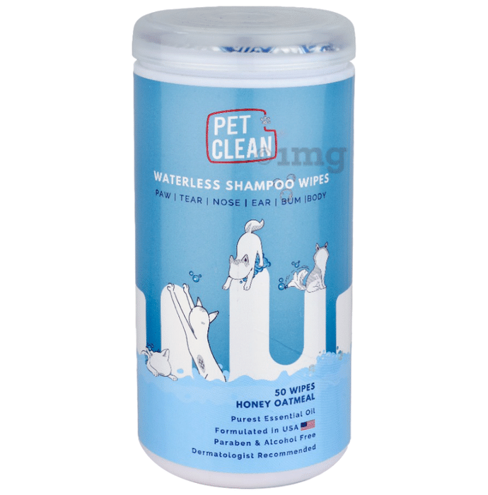 Pet Clean Waterless Shampoo Wipes