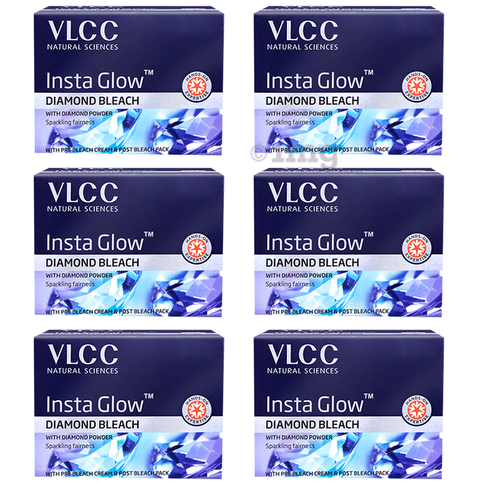 VLCC Insta Glow Diamond Bleach (30gm Each)