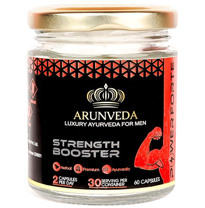 Arunveda Power Forte Strength Booster Capsule for Men (60 Each)