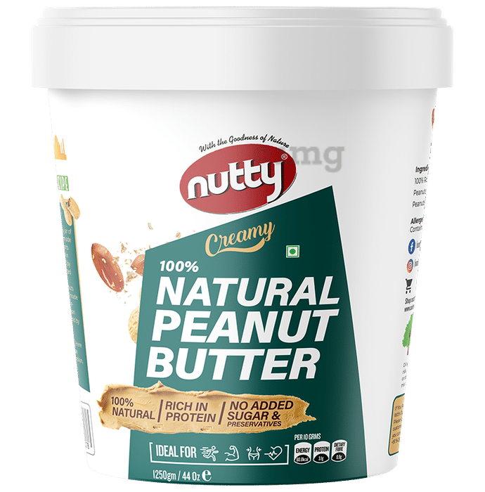 Nutty 100% Natural Peanut with Protein | No Added Sugar | Butter Creamy