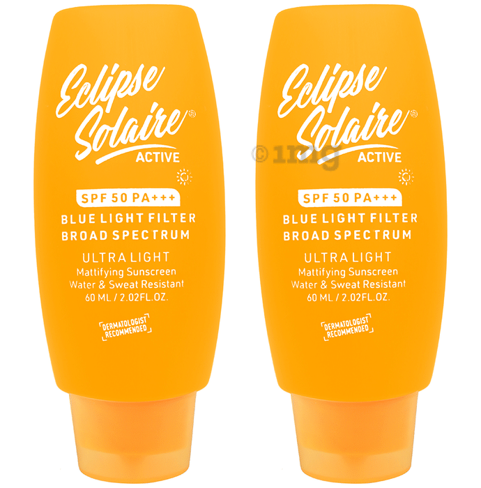 Yuderma Eclipse Solaire Mattifying Sunscreen (60ml Each) SPF 50 PA+++