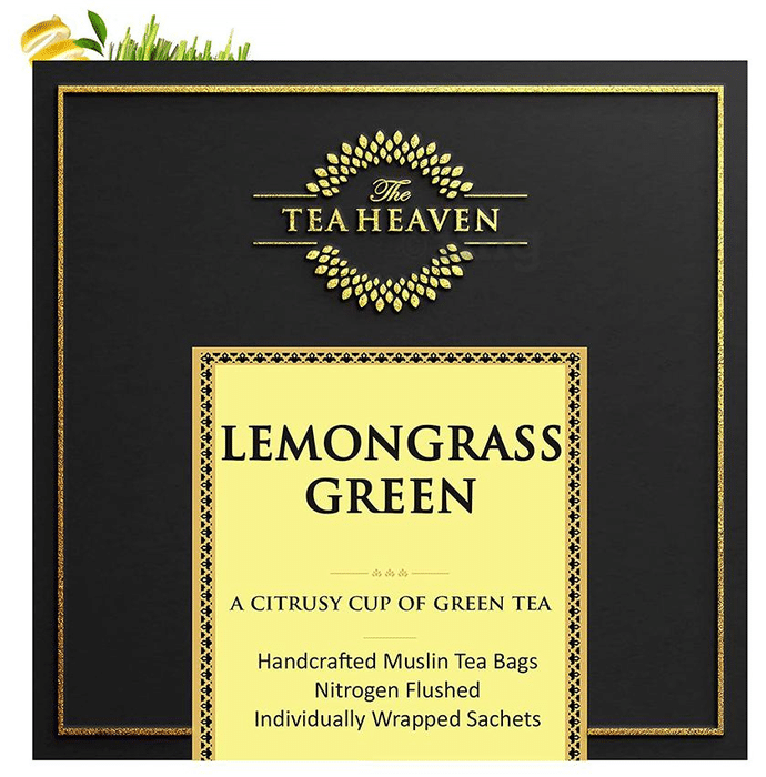 The Tea Heaven Lemongrass Green Tea bag (6.5gm Each