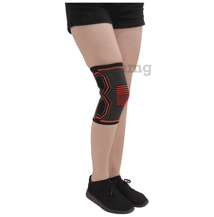 ADBZ Knee Cap Supreme Stretchable and Comfortable, Knee Support For Knee Pain For Men and Women Black Medium