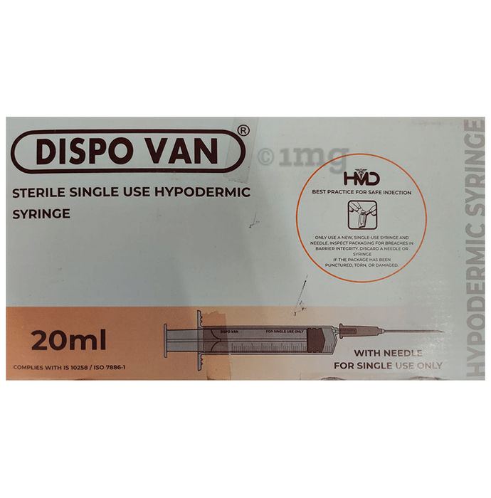 Dispovan 20ml Syringe with Needle