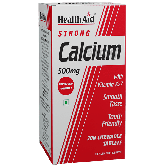 HealthAid Calcium 500 mg Chewable Tablet