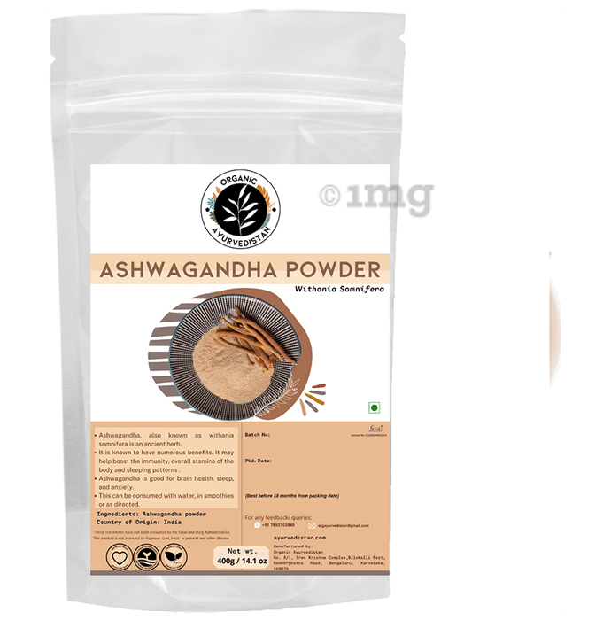 Organic Ayurvedistan Ashwagandha Powder