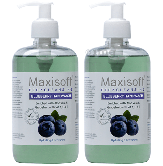 Maxisoft Deep Cleansing Blueberry Handwash (500ml Each)