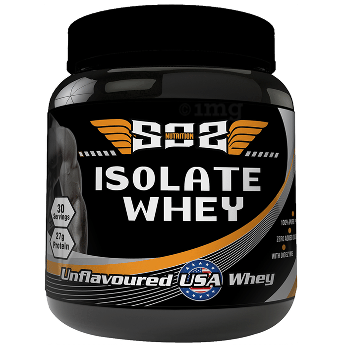 SOS Nutrition Isolate Whey Protein Powder Unflavored