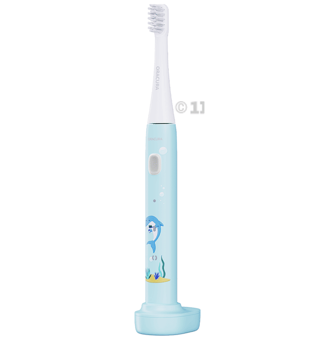 Oracura KSB200 Kids Sonic Rechargeable Electric Toothbrush Blue