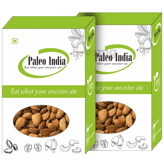 Paleo India Gurbandi Almonds Choti Giri Badam (400gm Each)