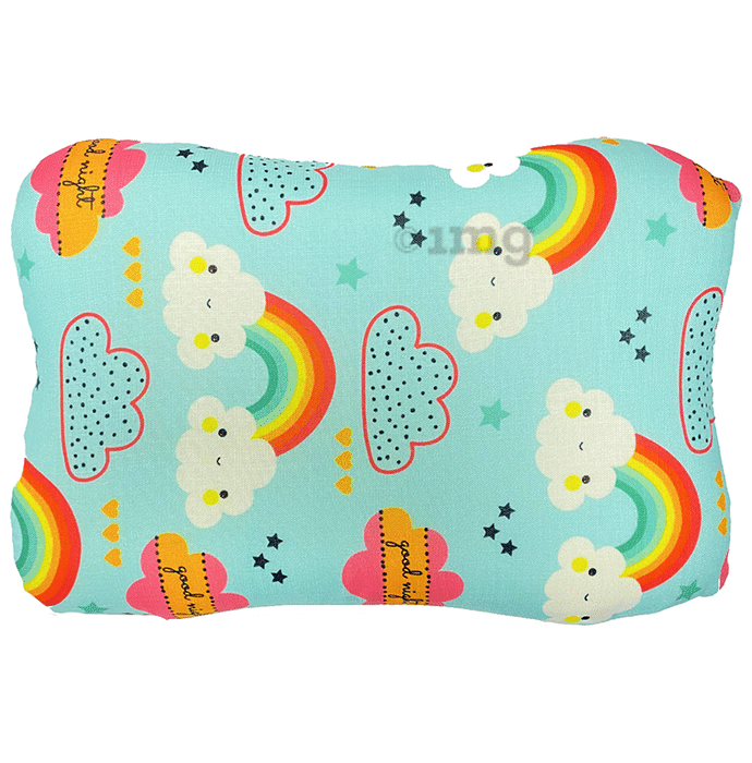 Sleepsia Memory Foam Baby Head Shaping Pillow Butterfly Shape Rainbow Print