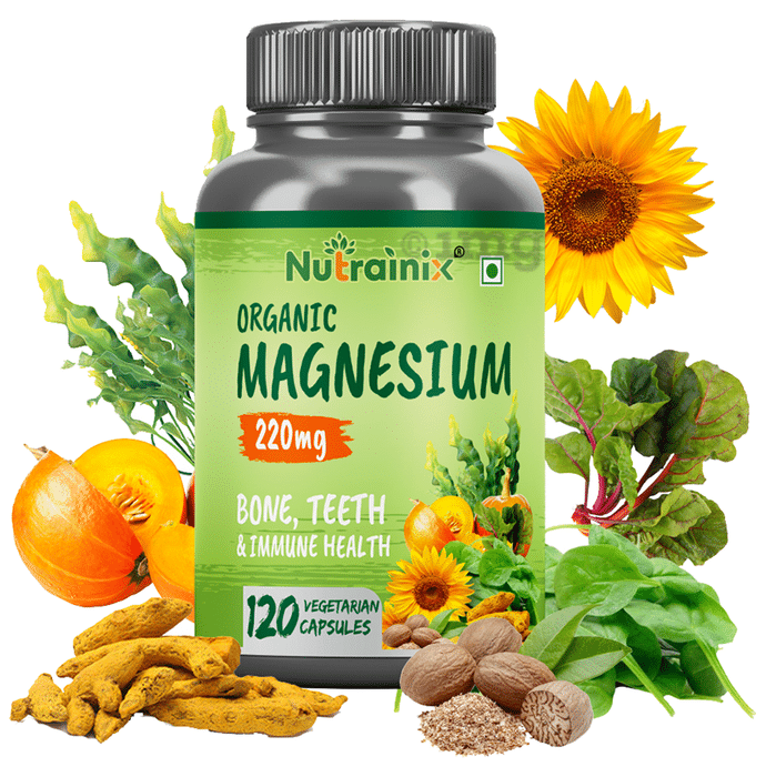 Nutrainix Organic Magnesium 220mg Vegetarian Capsule