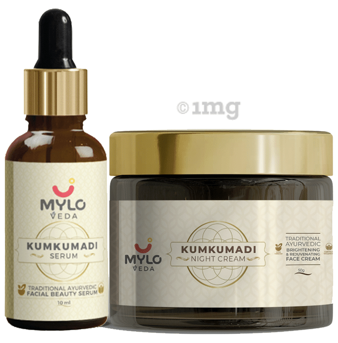 Mylo Combo Pack of Kumkumadi Oil 10ml and Kumkumadi Cream 50gm