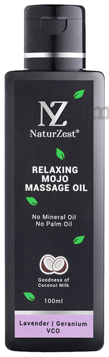 NaturZest Relaxing Mojo Massage Oil Lavender